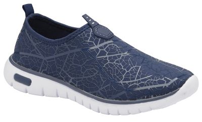 Navy 'Hollis' ladies slip on casual sports shoes